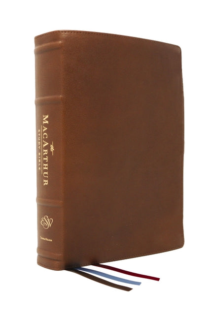 Esv, MacArthur Study Bible, 2nd Edition, Premium Goatskin Leather, Brown, Premier Collection: Unleashing God's Truth One Verse at a Time - Ingram