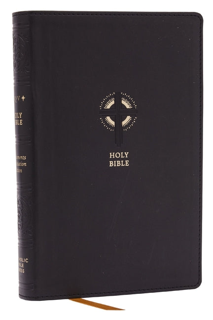 Nrsvce Sacraments of Initiation Catholic Bible, Black Leathersoft, Comfort Print - Ingram