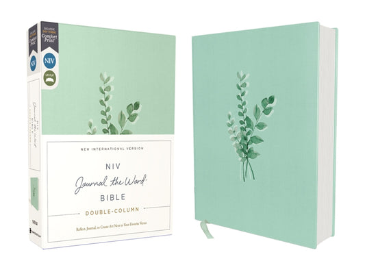 Niv, Journal the Word Bible, Double-Column, Cloth Over Board, Teal, Red Letter Edition, Comfort Print: Reflect, Take Notes, or Create Art Next to Your - Ingram