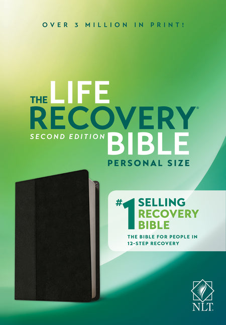 NLT Life Recovery Bible, Second Edition, Personal Size (Leatherlike, Black/Onyx) - Ingram