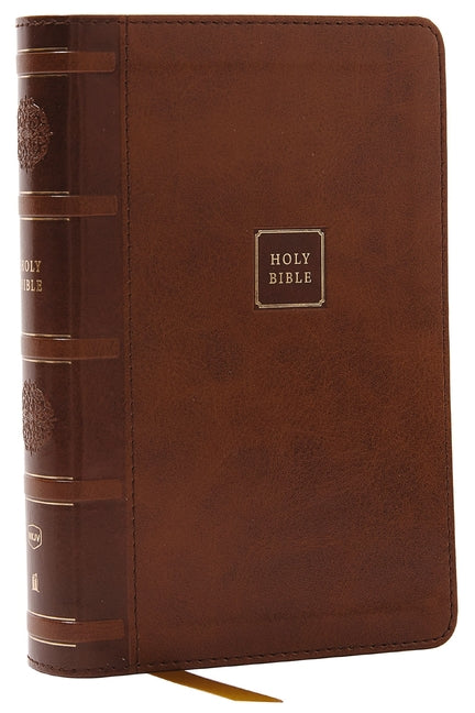 NKJV Compact Paragraph-Style Bible W/ 43,000 Cross References, Brown Leathersoft, Red Letter, Comfort Print: Holy Bible, New King James Version: Holy - Ingram