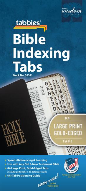 Bible Tab-Protestant-GP: Large Print Gold-Edged Bible Tabs - Ingram