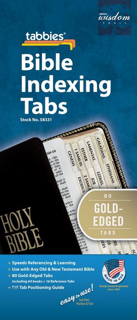 Bible Tab-Protestant-Gld: Classic Gold-Edged Bible Tabs - Ingram