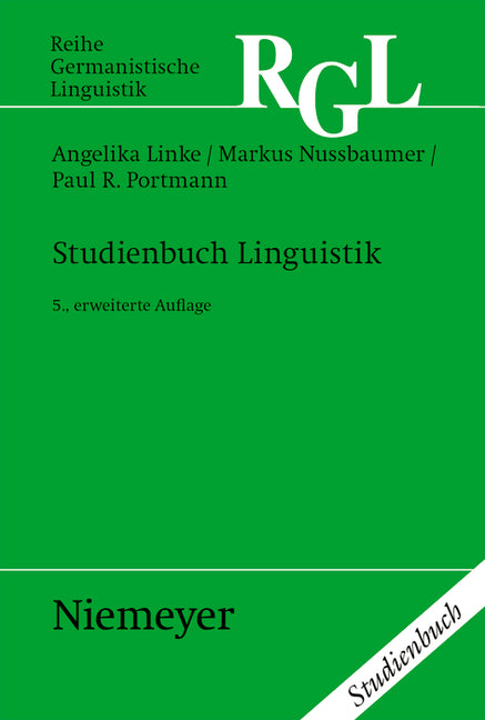 Studienbuch Linguistik: Ergänzt Um Ein Kapitel »Phonetik/Phonologie« Von Urs Willi (5., Erweiterte Auflage. Reprint 2020) - Ingram