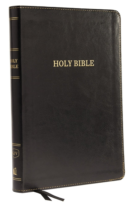 KJV, Thinline Bible, Large Print, Imitation Leather, Black, Red Letter Edition - Ingram