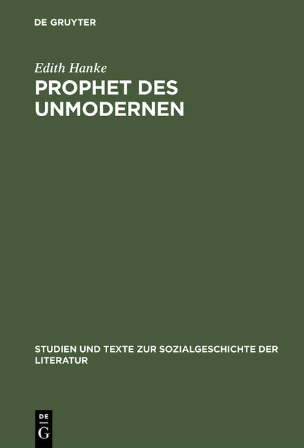 Prophet des Unmodernen (Reprint 2015) - Ingram