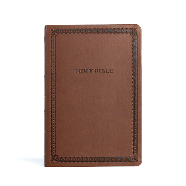 CSB Large Print Thinline Bible, Value Edition, Brown Leathertouch (Value) - Ingram