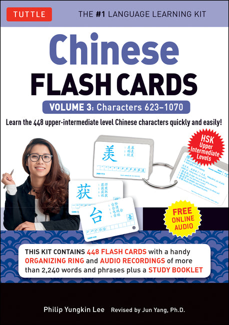 Chinese Flash Cards Kit Volume 3: Hsk Upper Intermediate Level (Online Audio Included) [With Organizing Ring and CD (Audio) and Booklet] - Ingram