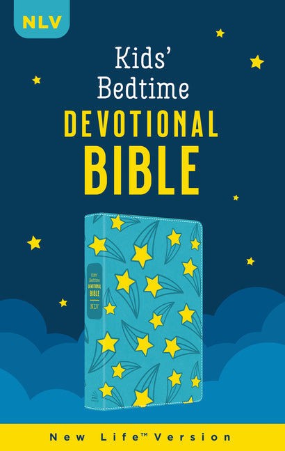 Kids' Bedtime Devotional Bible: Nlv [Aqua Stars] - Ingram