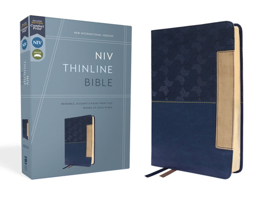 Niv, Thinline Bible, Leathersoft, Blue, Red Letter, Comfort Print - Ingram