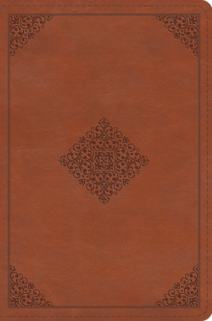 ESV Compact Bible (Trutone, English Saddle, Ornament Design) - Ingram