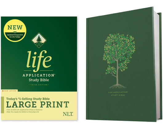 NLT Life Application Study Bible, Third Edition, Large Print (Red Letter, Hardcover) - Ingram
