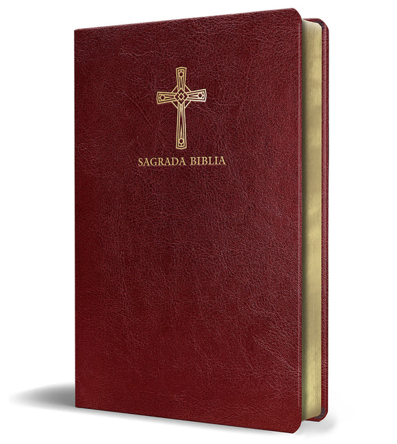 Biblia Católica En Español. Símil Piel Vinotinto, Tamaño Compacto / Catholic Bible. Spanish-Language, Leathersoft, Wine, Compact - Ingram
