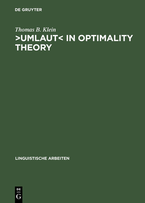 >Umlaut: A Comparative Analysis of German and Chamorro (Reprint 2013) - Ingram
