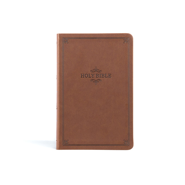 KJV Thinline Bible, Value Edition, Brown Leathertouch - Ingram