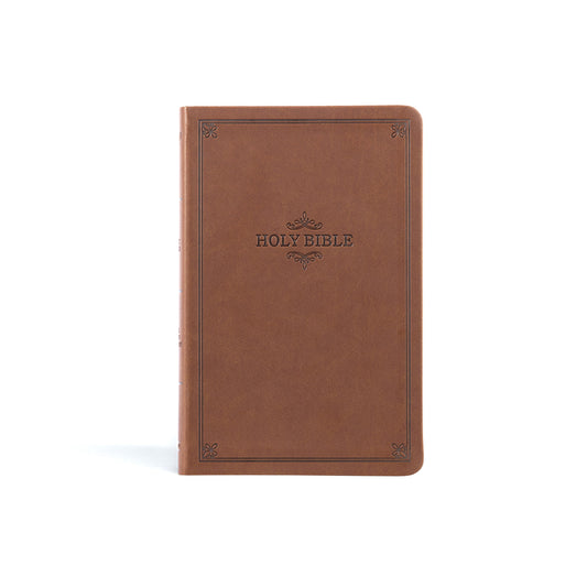 KJV Thinline Bible, Value Edition, Brown Leathertouch - Ingram