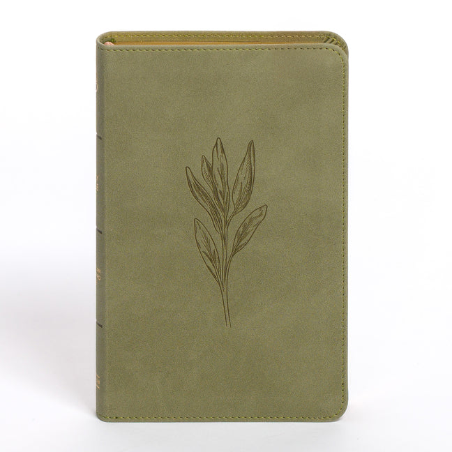 CSB Personal Size Bible, Sage Suedesoft Leathertouch - Ingram