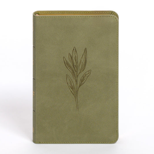 CSB Personal Size Bible, Sage Suedesoft Leathertouch - Ingram
