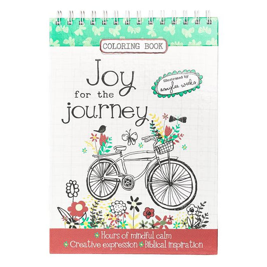Joy for the Journey Wirebound Coloring Book - Hours of Mindful Calm, Creative Expression, Biblical Inspiration - Ingram