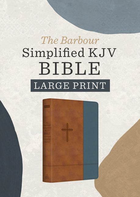 Barbour Simplified Kjv--Large Print [Rust & Stone Cross] - Ingram