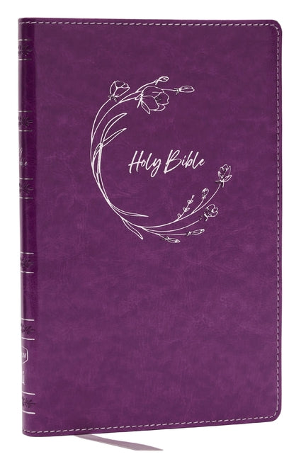 NKJV Holy Bible, Ultra Thinline, Purple Leathersoft, Red Letter, Comfort Print - Ingram