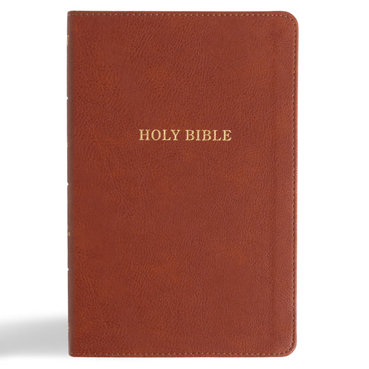 KJV Thinline Bible, Burnt Sienna Leathertouch - Ingram