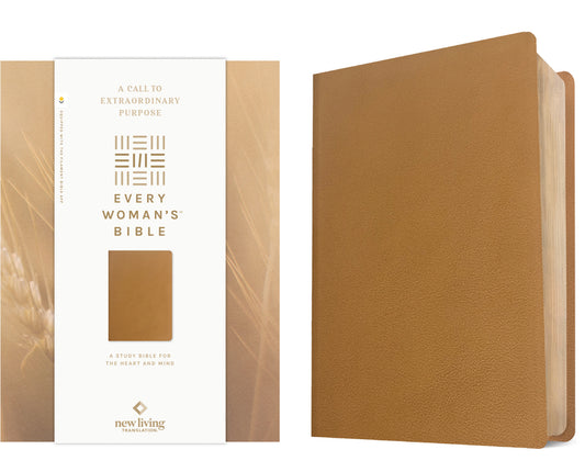 NLT Every Woman's Bible, Filament Enabled (Genuine Leather, Camel, Red Letter) - Ingram