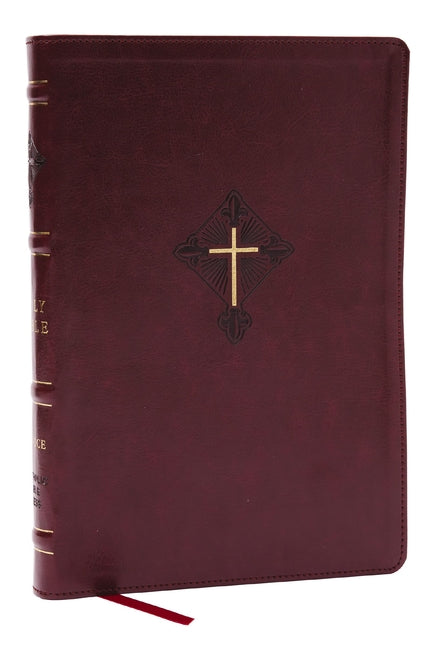 Rsv2ce, Thinline Large Print Catholic Bible, Crimson Leathersoft, Comfort Print - Ingram