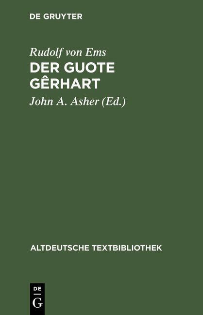 Der Guote Gêrhart (3., Durchgesehene Auflage) - Ingram