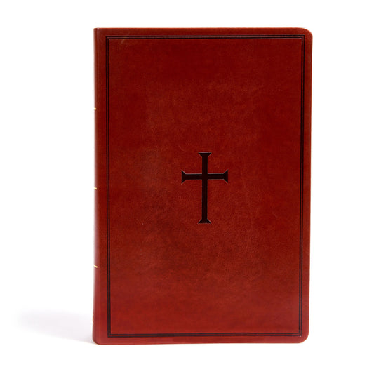 KJV Super Giant Print Reference Bible, Brown Leathertouch, Indexed - Ingram