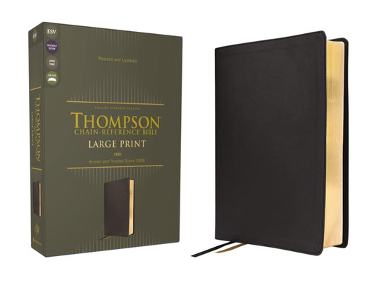 Esv, Thompson Chain-Reference Bible, Large Print, Leathersoft, Black, Red Letter - Ingram