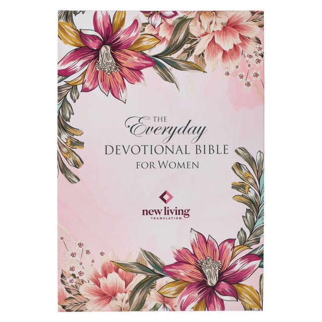 NLT Holy Bible Everyday Devotional Bible for Women New Living Translation, Floral - Ingram