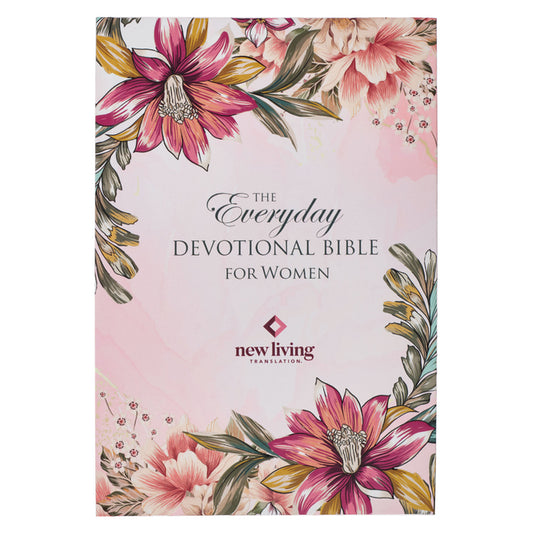 NLT Holy Bible Everyday Devotional Bible for Women New Living Translation, Floral - Ingram