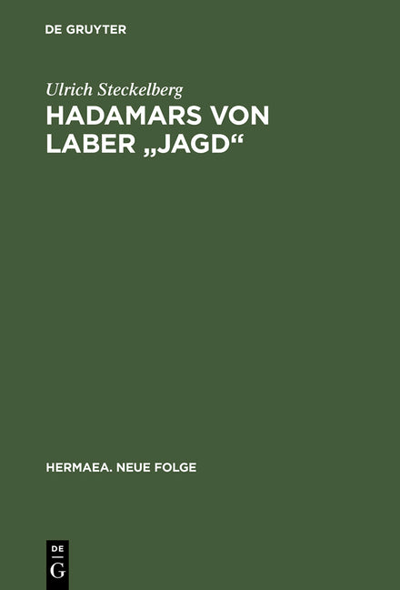 Hadamars von Laber "Jagd" (Reprint 2012) - Ingram