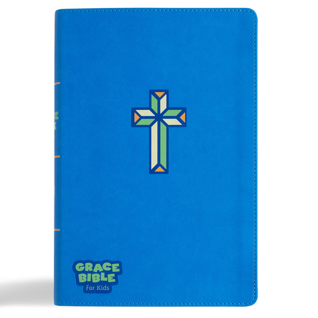 CSB Grace Bible for Kids, Blue Leathertouch (Dyslexia Friendly) (Dyslexia Friendly) - Ingram