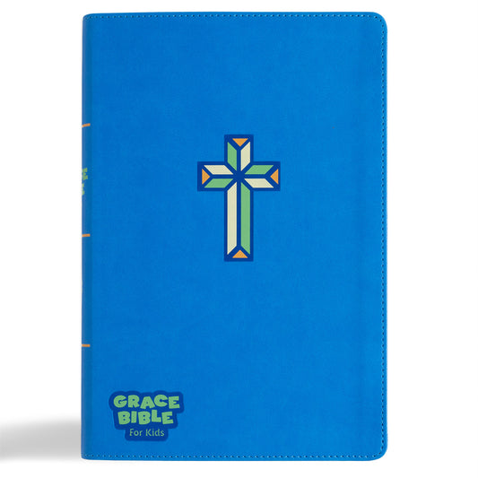CSB Grace Bible for Kids, Blue Leathertouch (Dyslexia Friendly) (Dyslexia Friendly) - Ingram