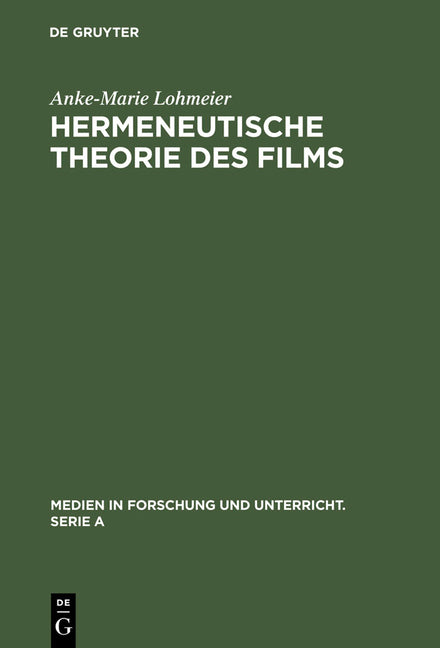 Hermeneutische Theorie des Films (Reprint 2012) - Ingram