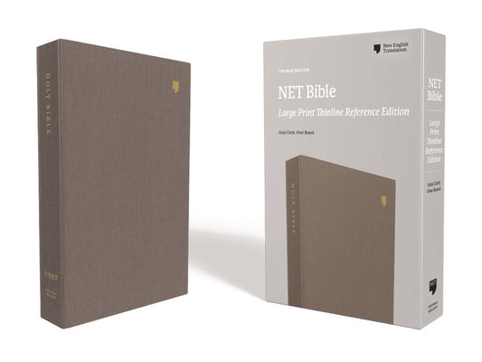 Net Bible, Thinline Reference, Large Print, Cloth Over Board, Gray, Comfort Print: Holy Bible - Ingram