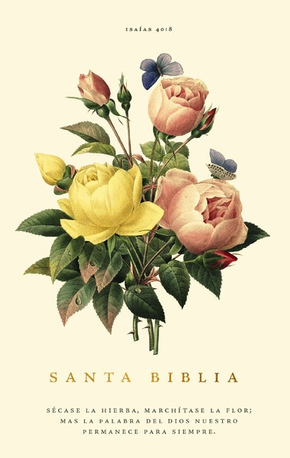 Rvr60, Santa Biblia, Premio Y Regalo, Letra Grande, Tapa Dura, Floral, Palabras de Jesús En Rojo, Comfort Print - Ingram