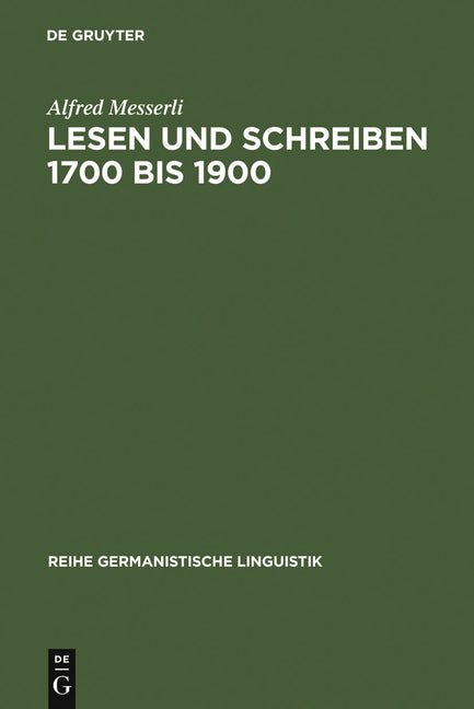 Lesen und Schreiben 1700 bis 1900 (Reprint 2011) - Ingram
