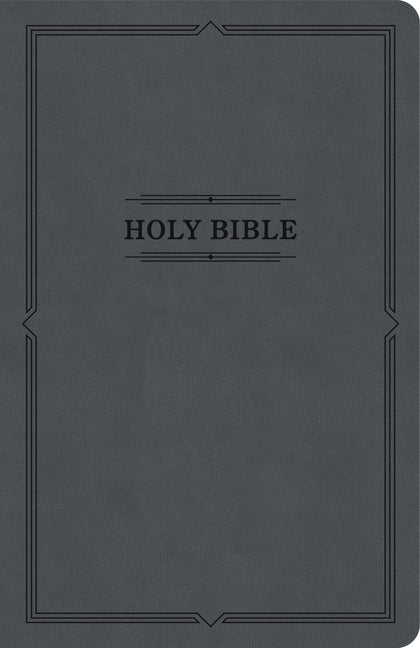 KJV Thinline Bible, Value Edition, Charcoal Leathertouch - Ingram