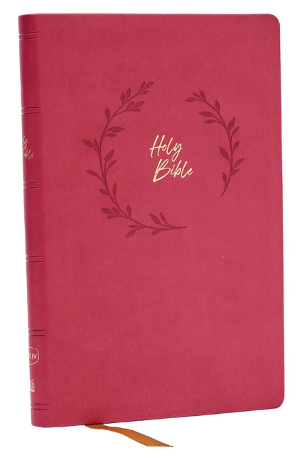 NKJV Holy Bible, Value Ultra Thinline, Pink Leathersoft, Red Letter, Comfort Print - Ingram