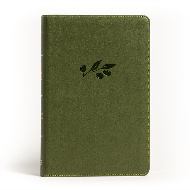NASB Large Print Personal Size Reference Bible, Olive Leathertouch - Ingram
