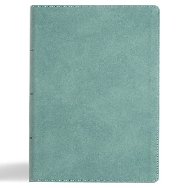 NASB Notetaking Bible, Large Print Edition, Earthen Teal Suedesoft Leathertouch - Ingram