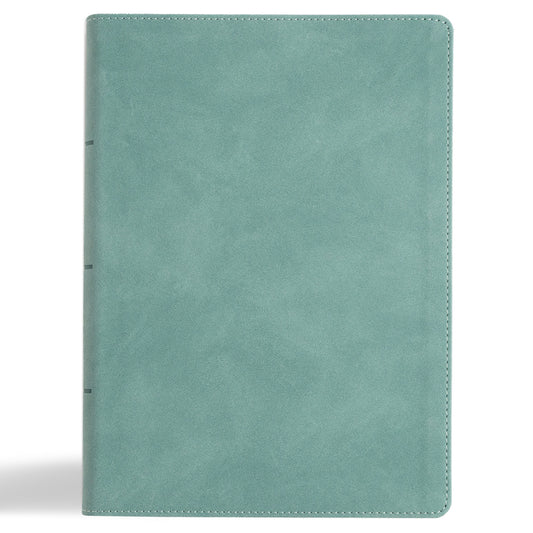 NASB Notetaking Bible, Large Print Edition, Earthen Teal Suedesoft Leathertouch - Ingram