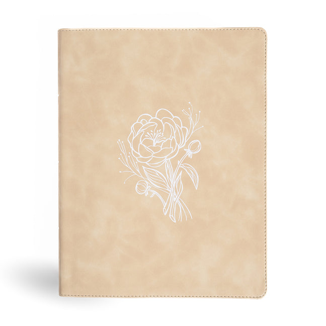 CSB Illustrator's Notetaking Bible, Large Print Edition, Cream Leathertouch - Ingram