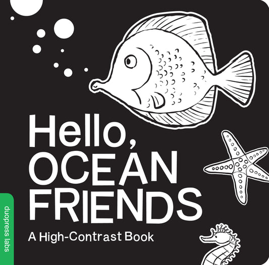 Hello, Ocean Friends: A Black-And-White Board Book for Babies That Helps Visual Development - Ingram