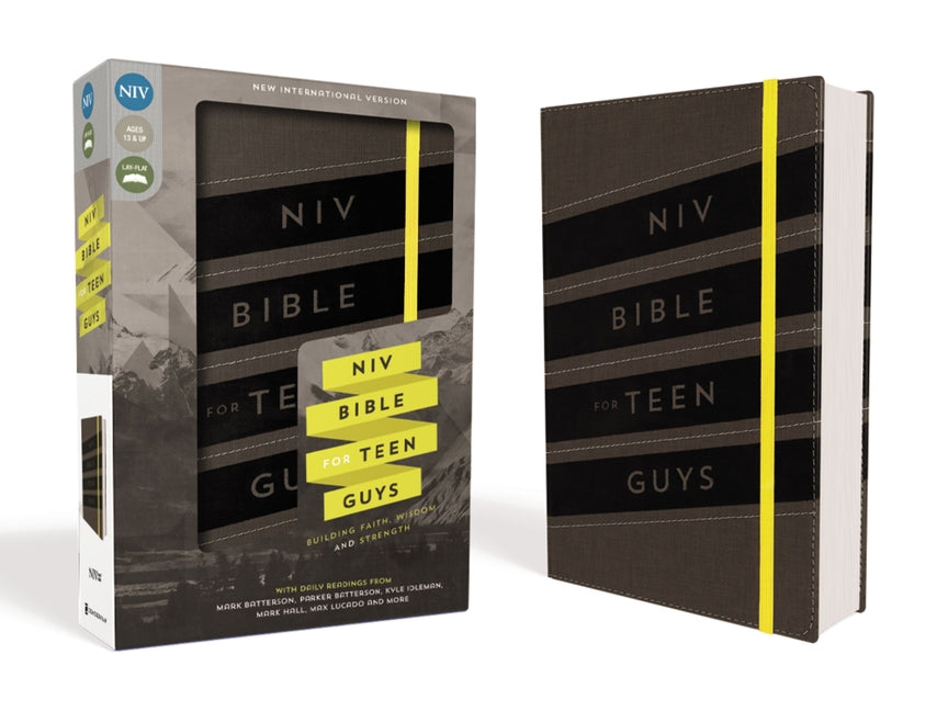 NIV, Bible for Teen Guys, Leathersoft, Charcoal, Elastic Closure: Building Faith, Wisdom and Strength - Ingram