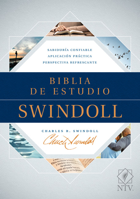 Biblia de Estudio Swindoll Ntv (Tapa Dura, Azul) - Ingram