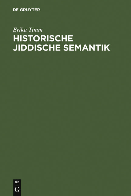 Historische jiddische Semantik - Ingram